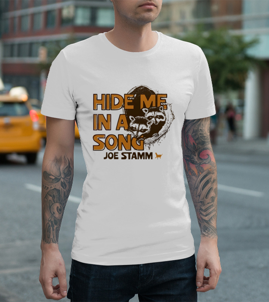 Hide Me In A Song Joe Stamm Raccoons Forest Nature T-Shirt