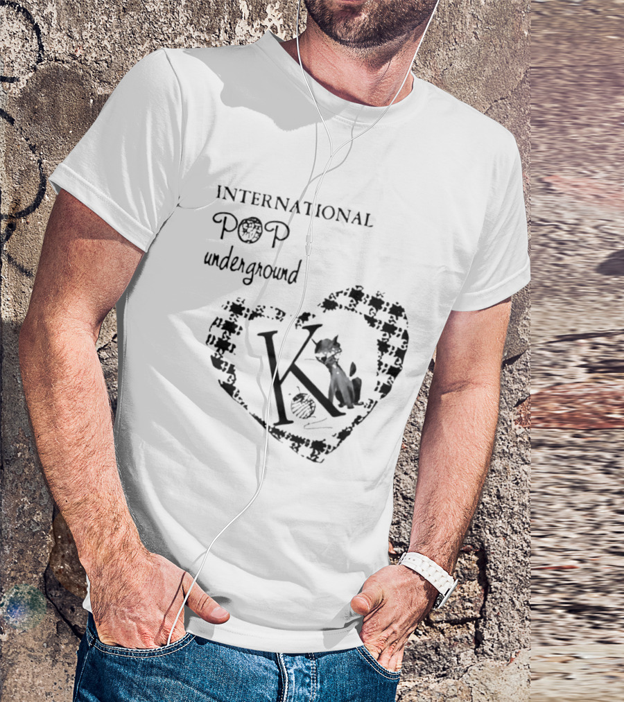 International Pop Underground K Records Cat Yarn Indie Music Label T-Shirt