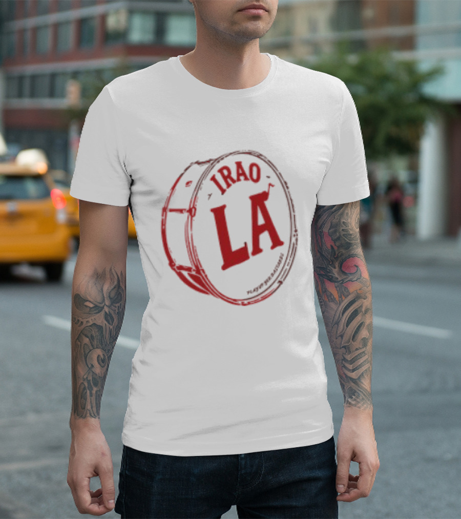 Irao LA Play Up Yer Bastards Barrel Red T-Shirt