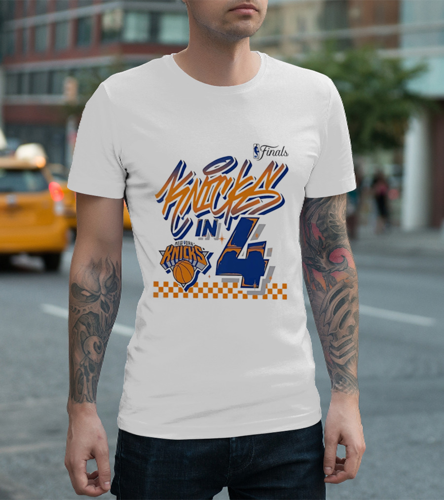 New York Knicks NBA Finals Knicks In 4 Finals Series Basketball T-Shirt