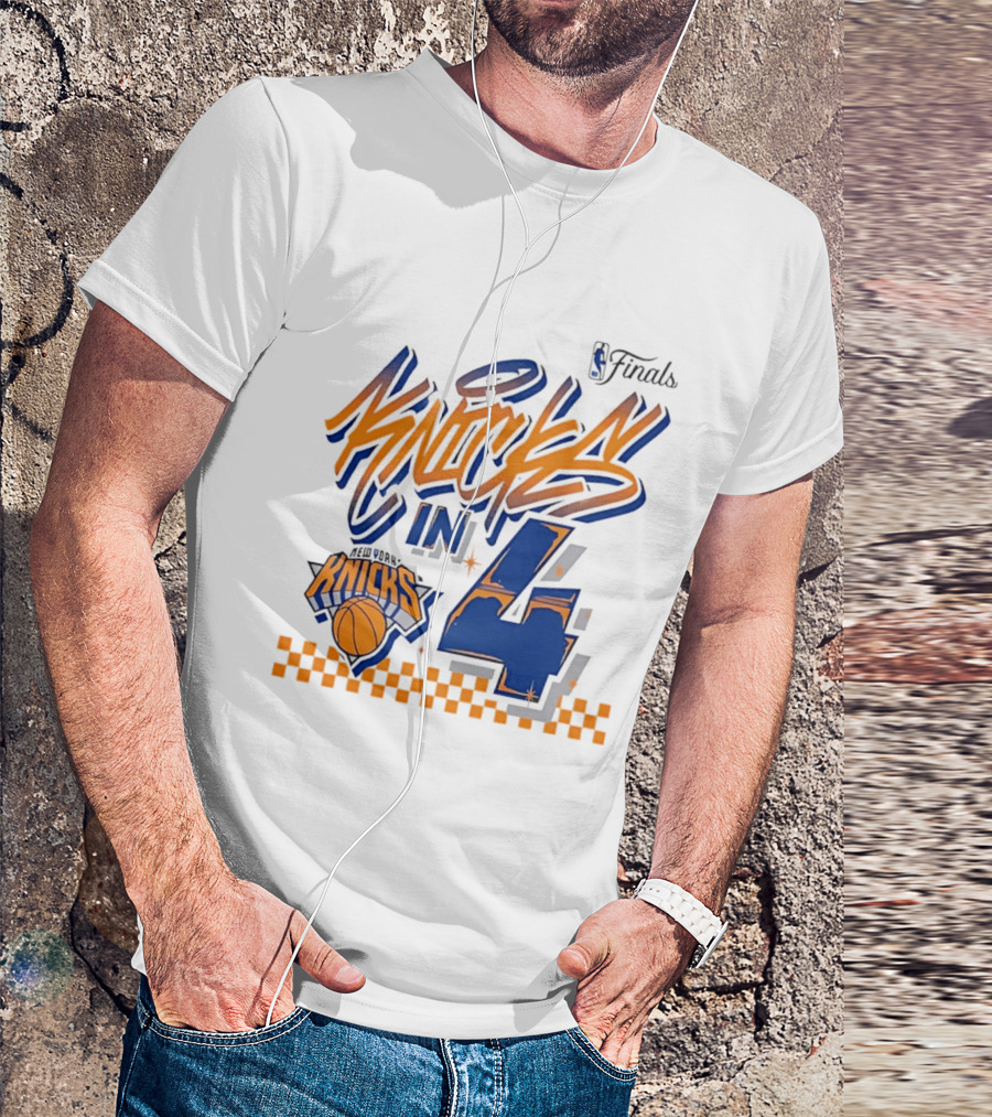 New York Knicks NBA Finals Knicks In 4 Finals Series Basketball T-Shirt