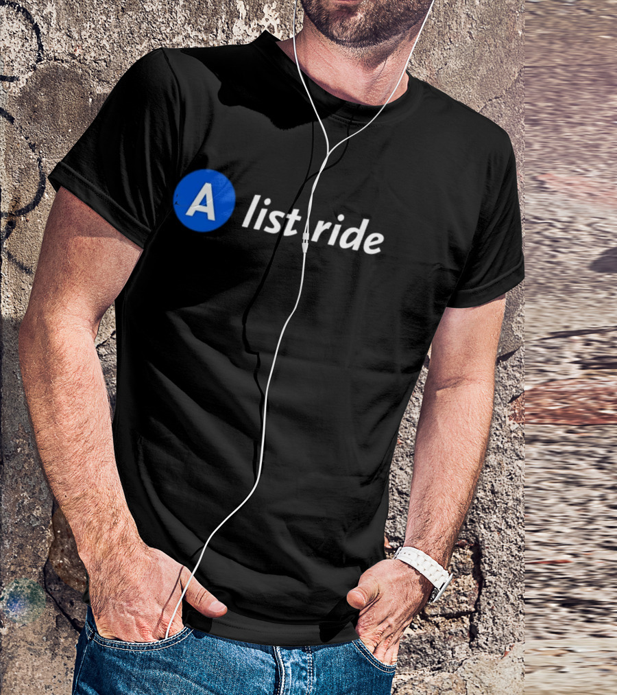 A List Ride Blue Circle Letter A T-Shirt