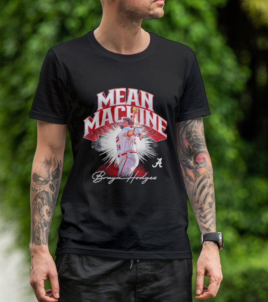 Mean Machine Braya Hodges Alabama Softball Player Collage T-Shirt