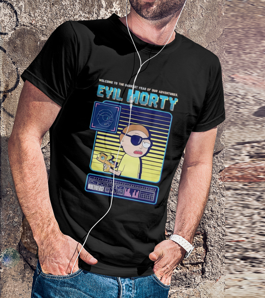 Welcome To The Darkest Year Evil Morty Multiverse Adventure Eyepatch T-Shirt