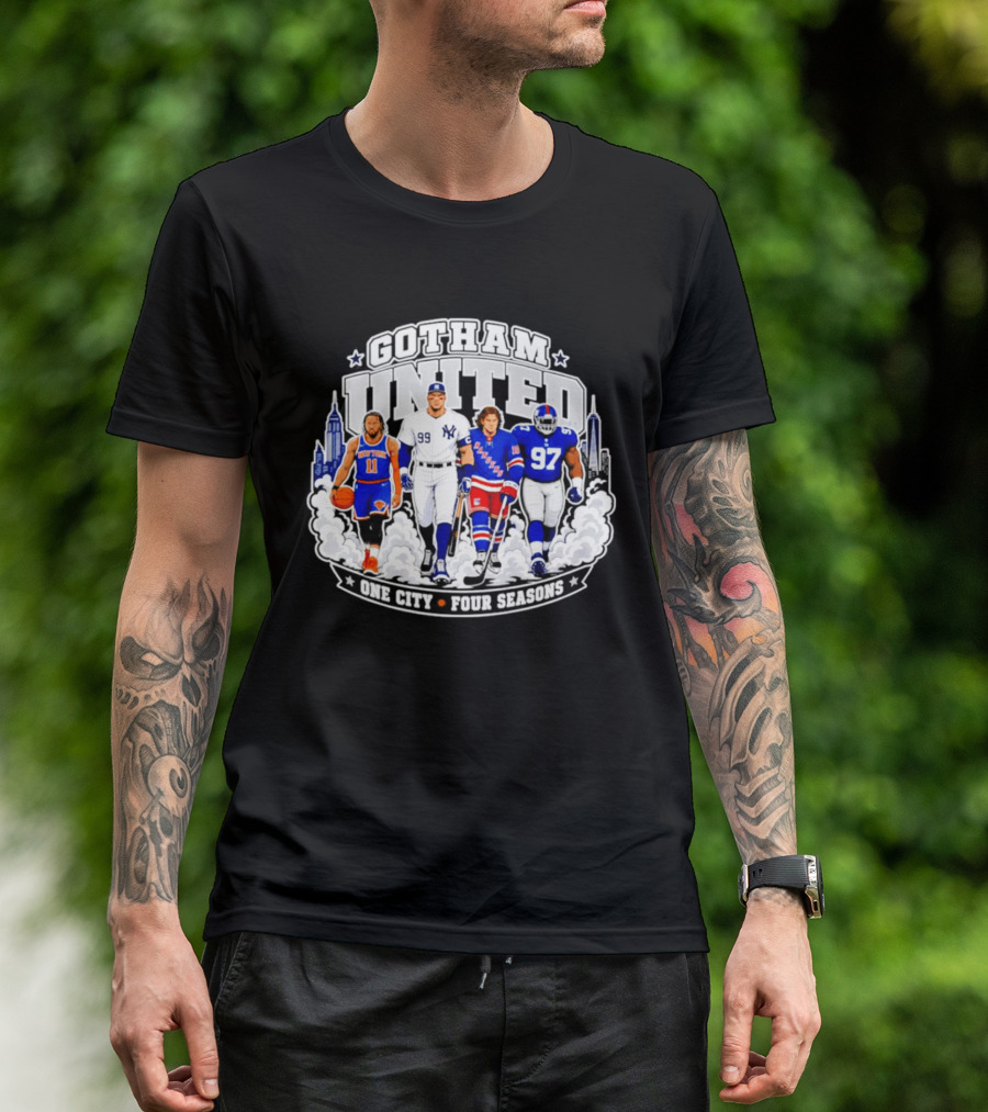 Gotham United New York One City Four Seasons T-Shirt
