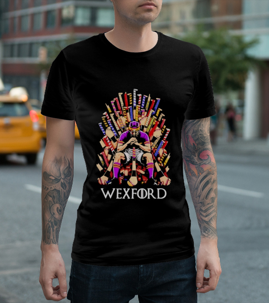 Wexford Game Of Hurls Throne Hurling Player T-Shirt
