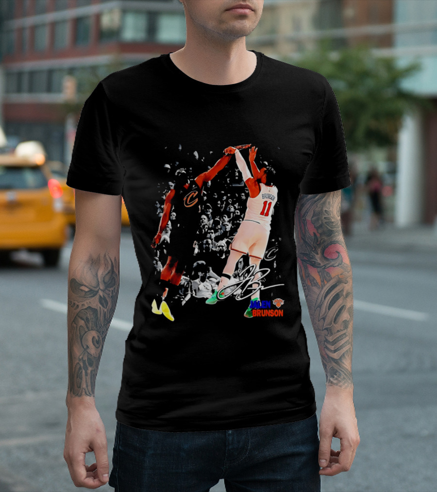 NY Knicks Jalen Brunson 11 Signature Legend Basketball Player T-Shirt