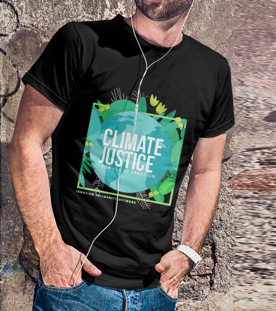 Ignatian Solidarity Network Climate Justice For All Of Creation Earth Floral T-Shirt