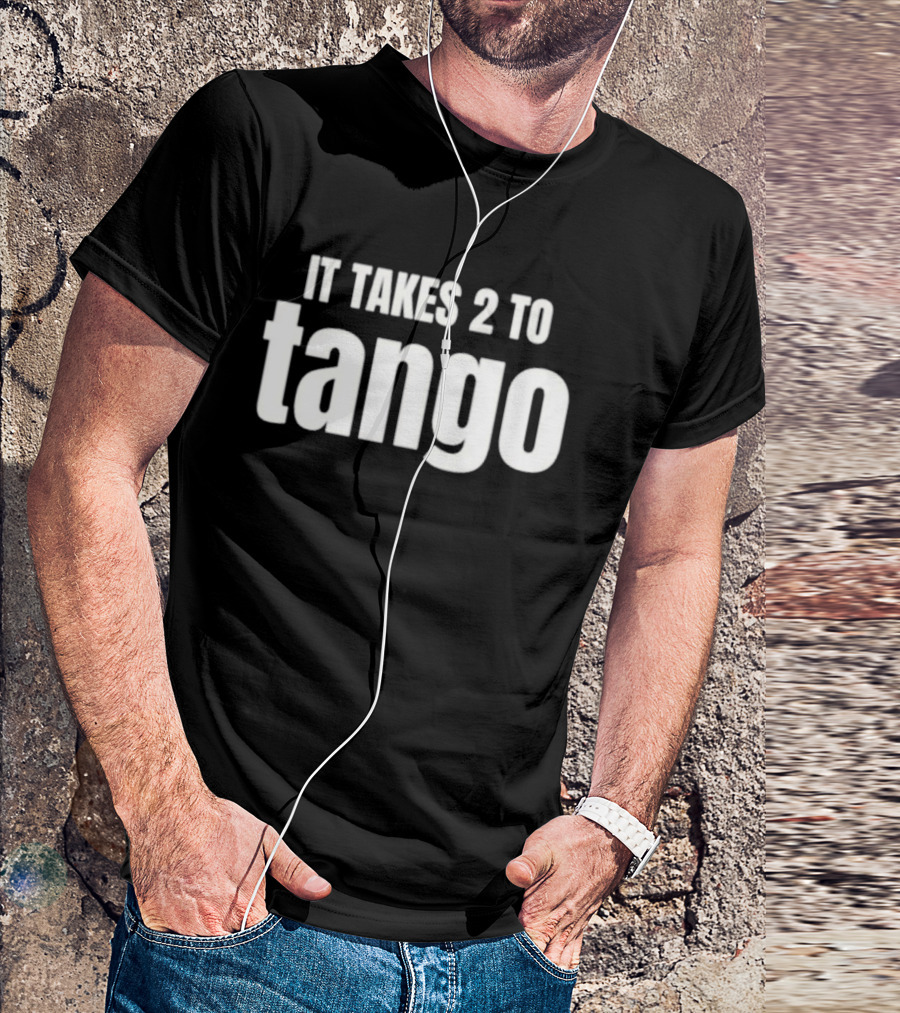 It Takes 2 To Tango Black T-Shirt