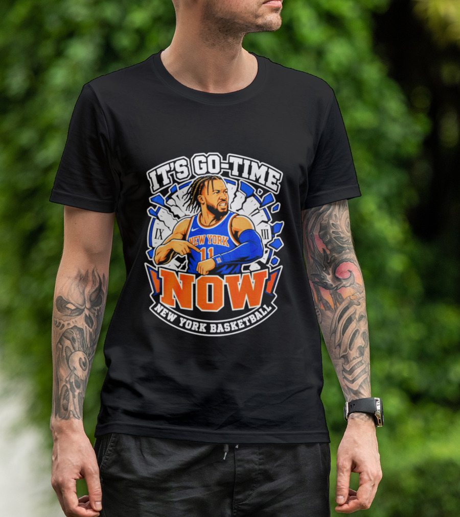New York Basketball Jalen Brunson It's Go Time Now T-Shirt