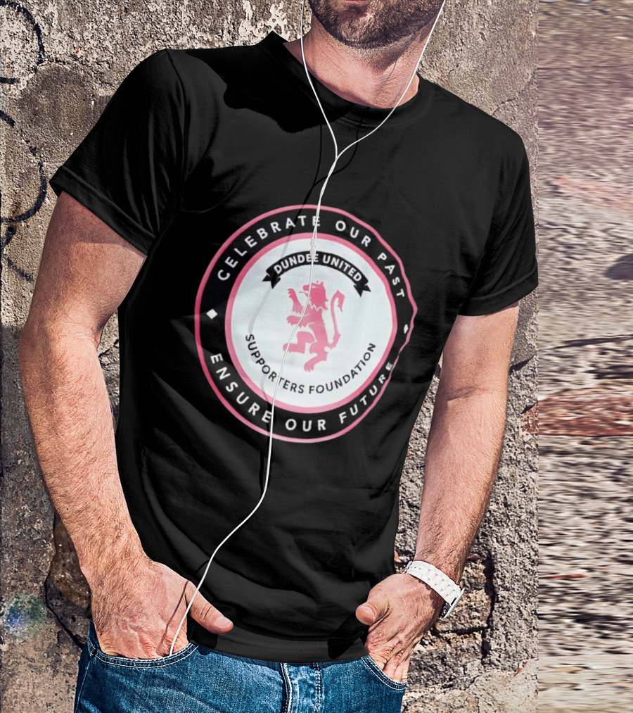 Dundee United Celebrate Our Past Ensure Our Future Supporters Foundation Lion Crest T-Shirt