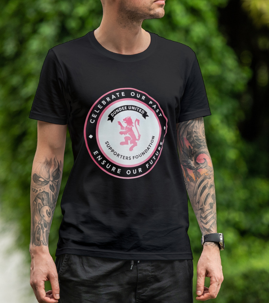 Dundee United Celebrate Our Past Ensure Our Future Supporters Foundation Lion Crest T-Shirt