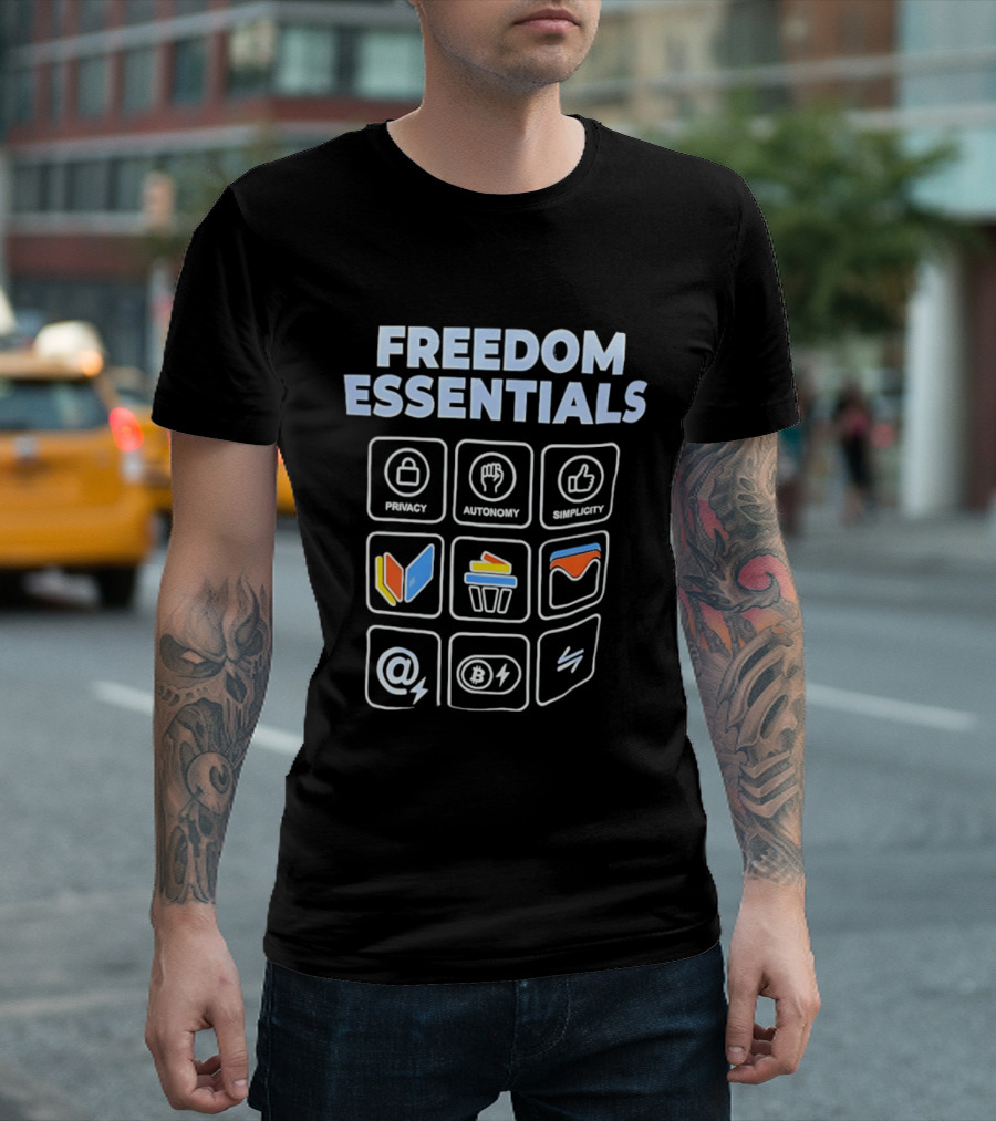 Freedom Essentials Privacy Autonomy Simplicity T-Shirt