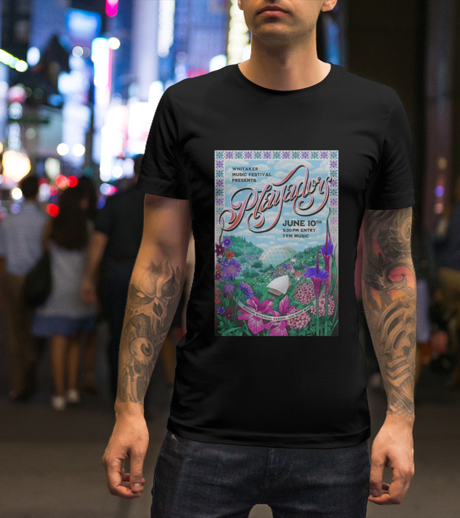 Whitaker Music Festival Playadors June 10 Missouri Botanical Garden St. Louis Event T-Shirt