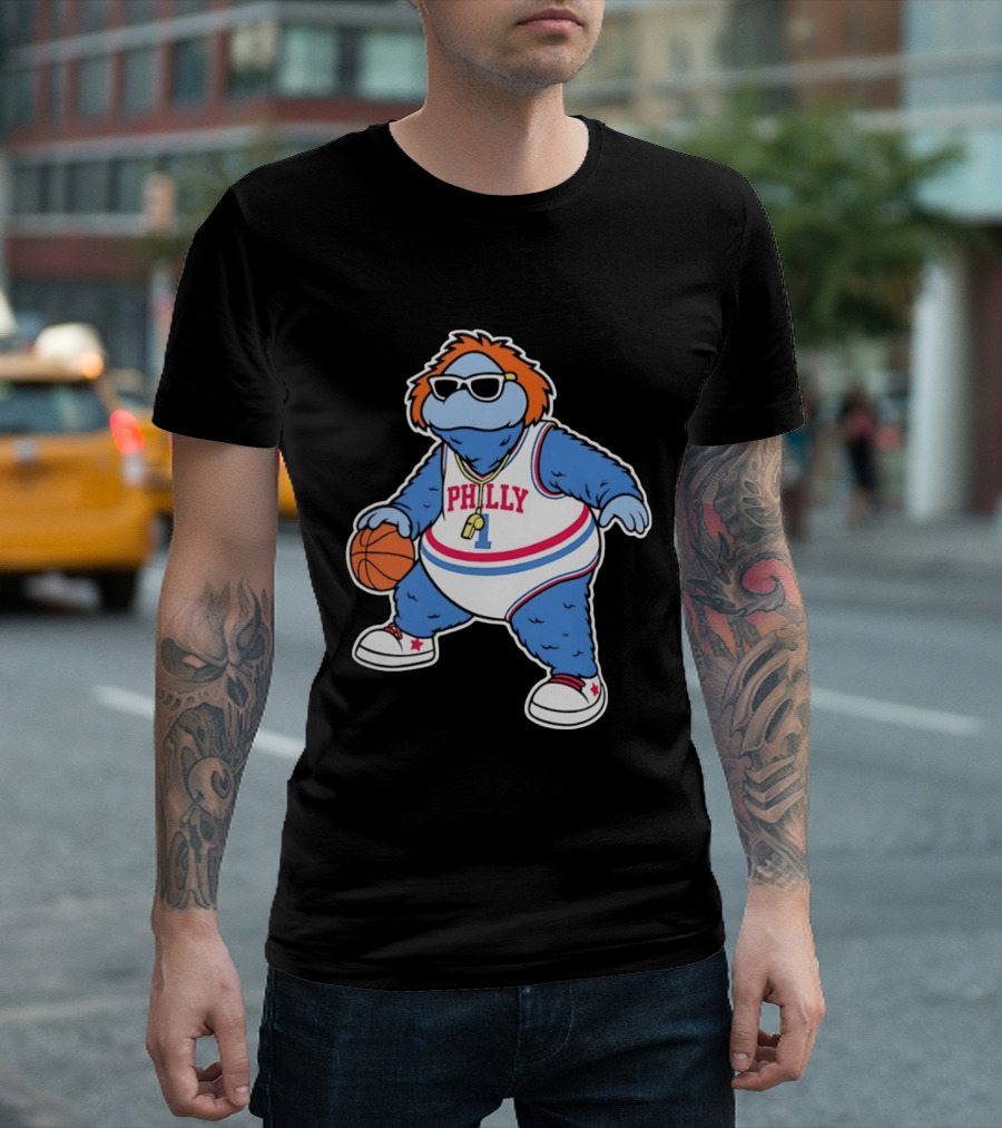 Philly Hoops Monster 76ers Hip Hop T-Shirt