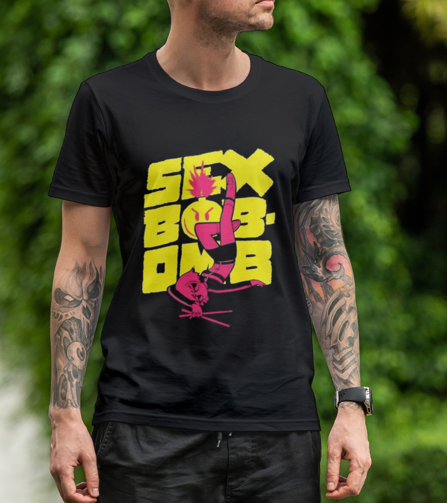 Scott Pilgrim Vol 3 Infinite Sadness 20th Anniversary Sex Bob Omb Explosion T-Shirt