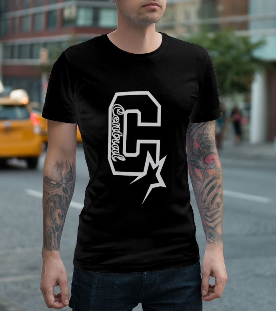 Centrual Word Letter C With Star T-Shirt