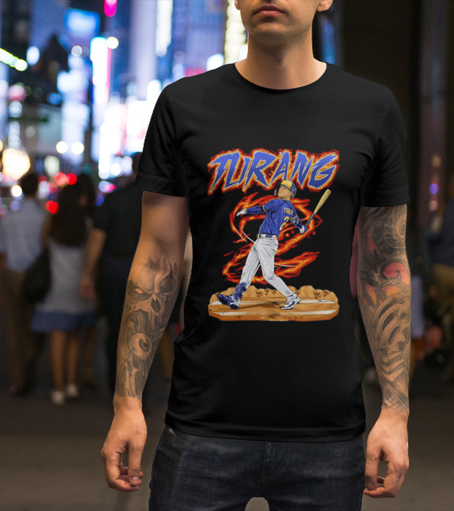Milwaukee Brewers Brice Turang Number 2 Planet Brewers T-Shirt
