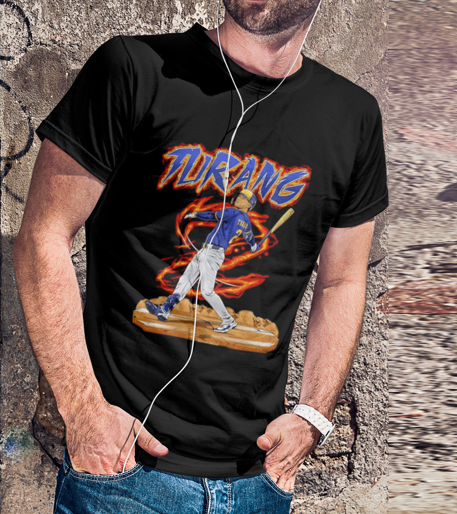Milwaukee Brewers Brice Turang Number 2 Planet Brewers T-Shirt