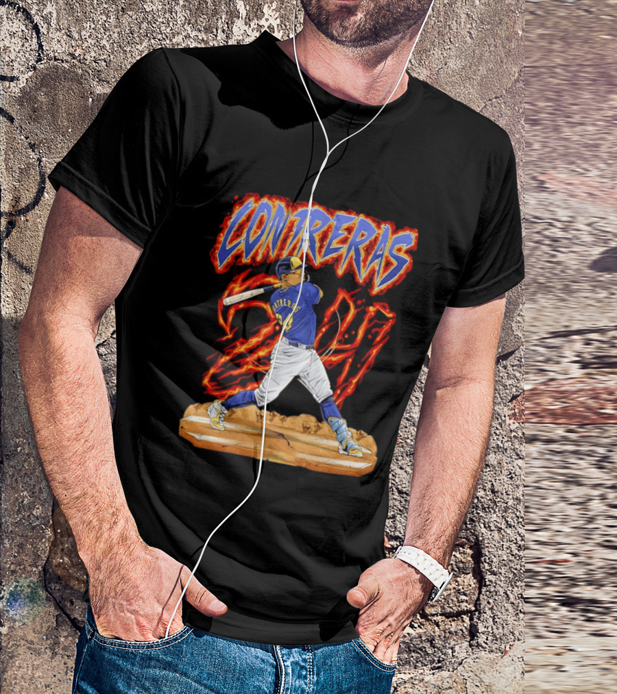 CONTRERAS Milwaukee Brewers Baseball 24 T-Shirt