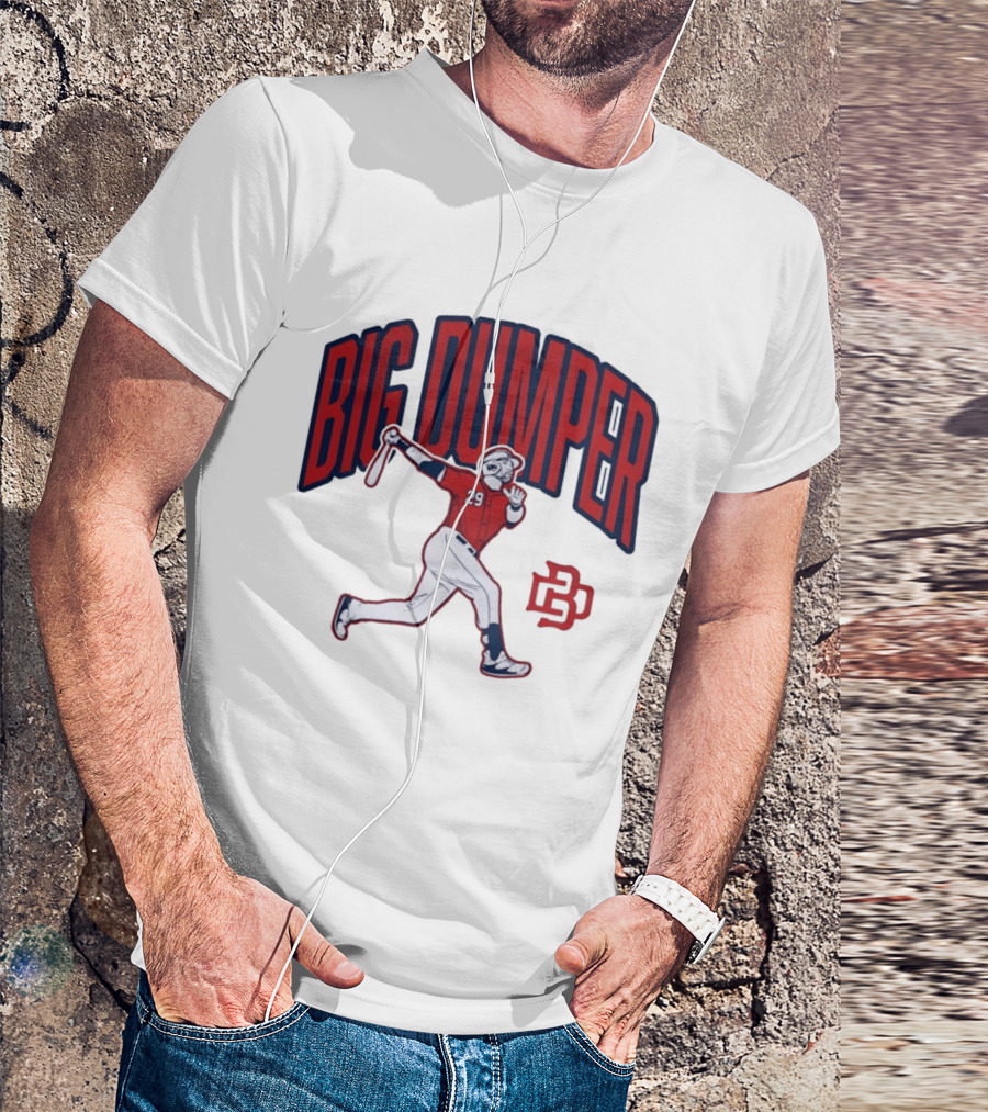 Big Dumper Baseball Player 29 Hitter Action Pose T-Shirt