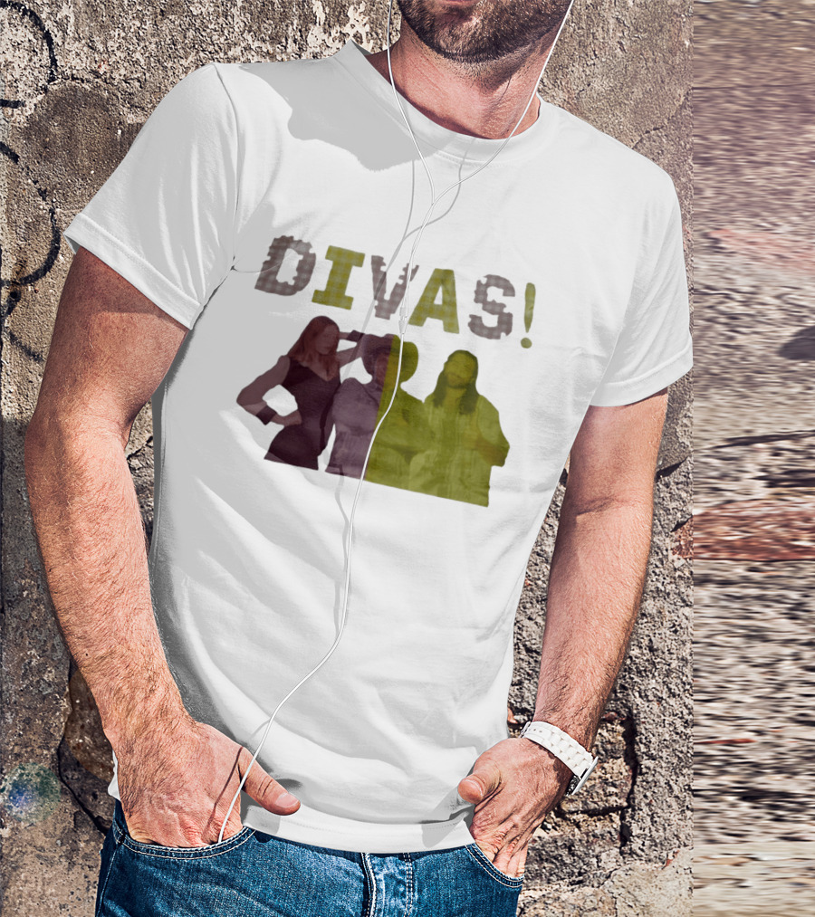 Divas Pop Culture Iconic Trio Plaid T-Shirt