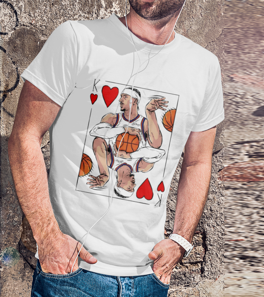 Josh Hart New York Knicks King Of Hearts NBA Card T-Shirt