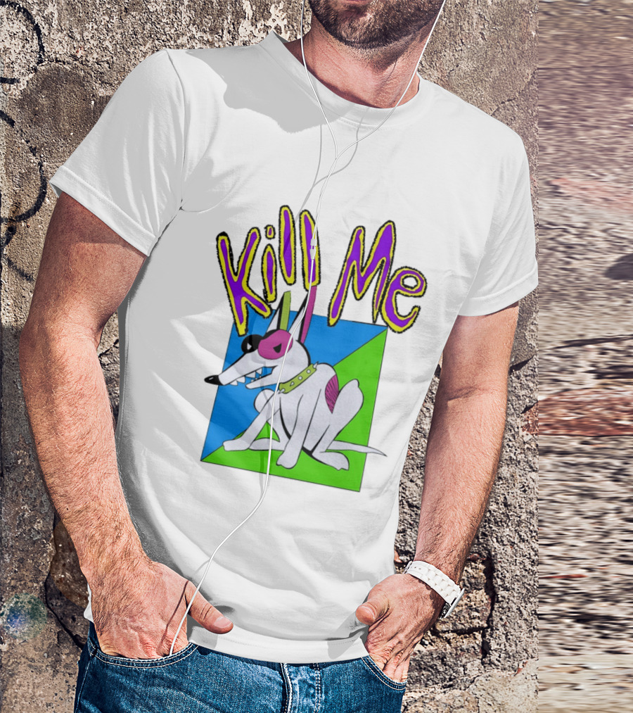 Kill Me Spuds MacKenzie Dog 1980s Pop Culture T-Shirt