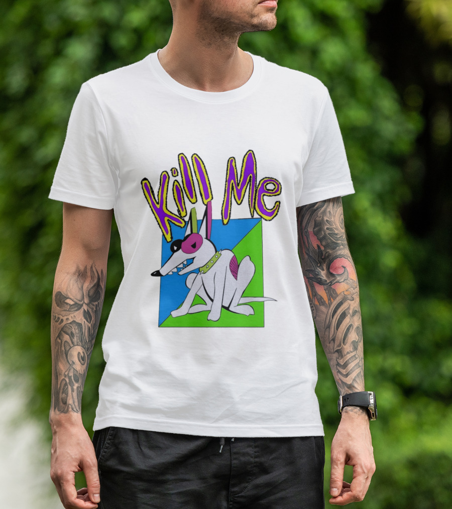 Kill Me Spuds MacKenzie Dog 1980s Pop Culture T-Shirt