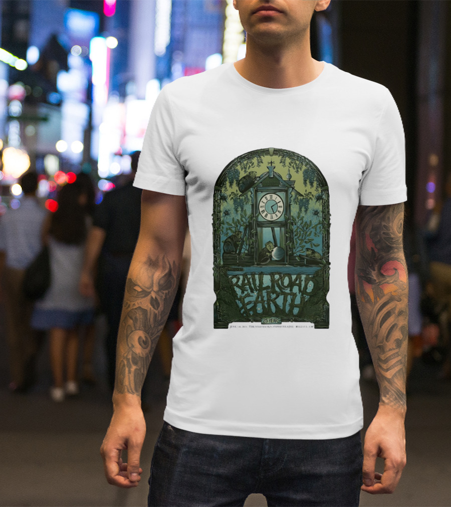 Railroad Earth 25 Years Anniversary Tour June 5 6 2026 Bellvue CO And Nature T-Shirt