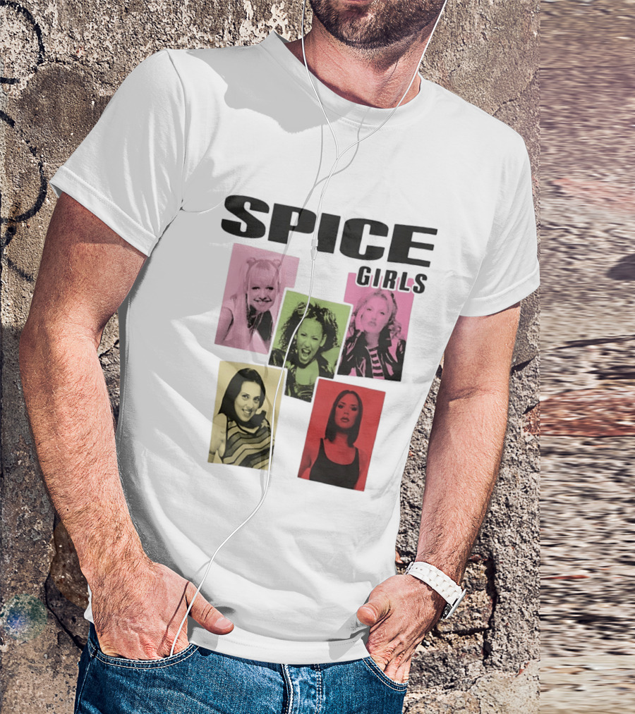 Spice Girls Emma Mel B Geri Mel C Victoria T-Shirt