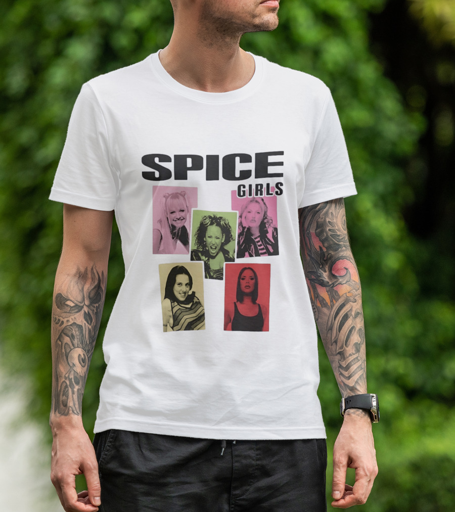 Spice Girls Emma Mel B Geri Mel C Victoria T-Shirt