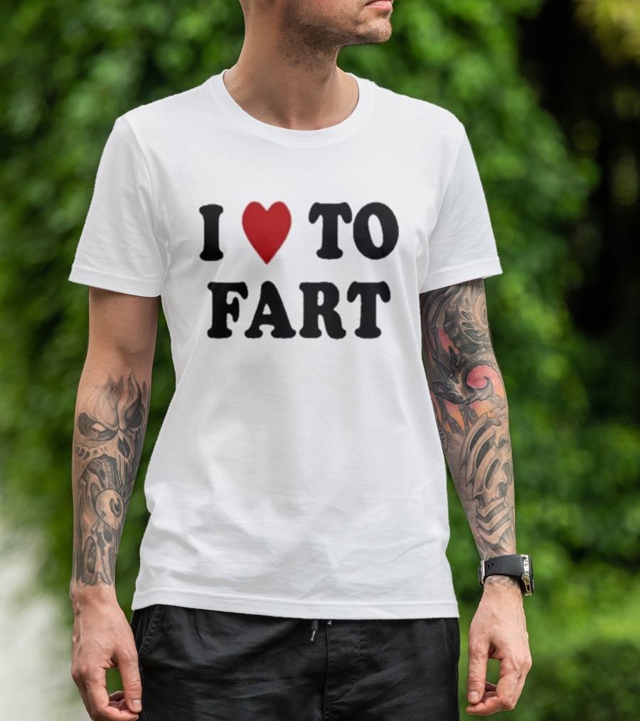 I Heart To Fart Bert Blyleven Humor T-Shirt