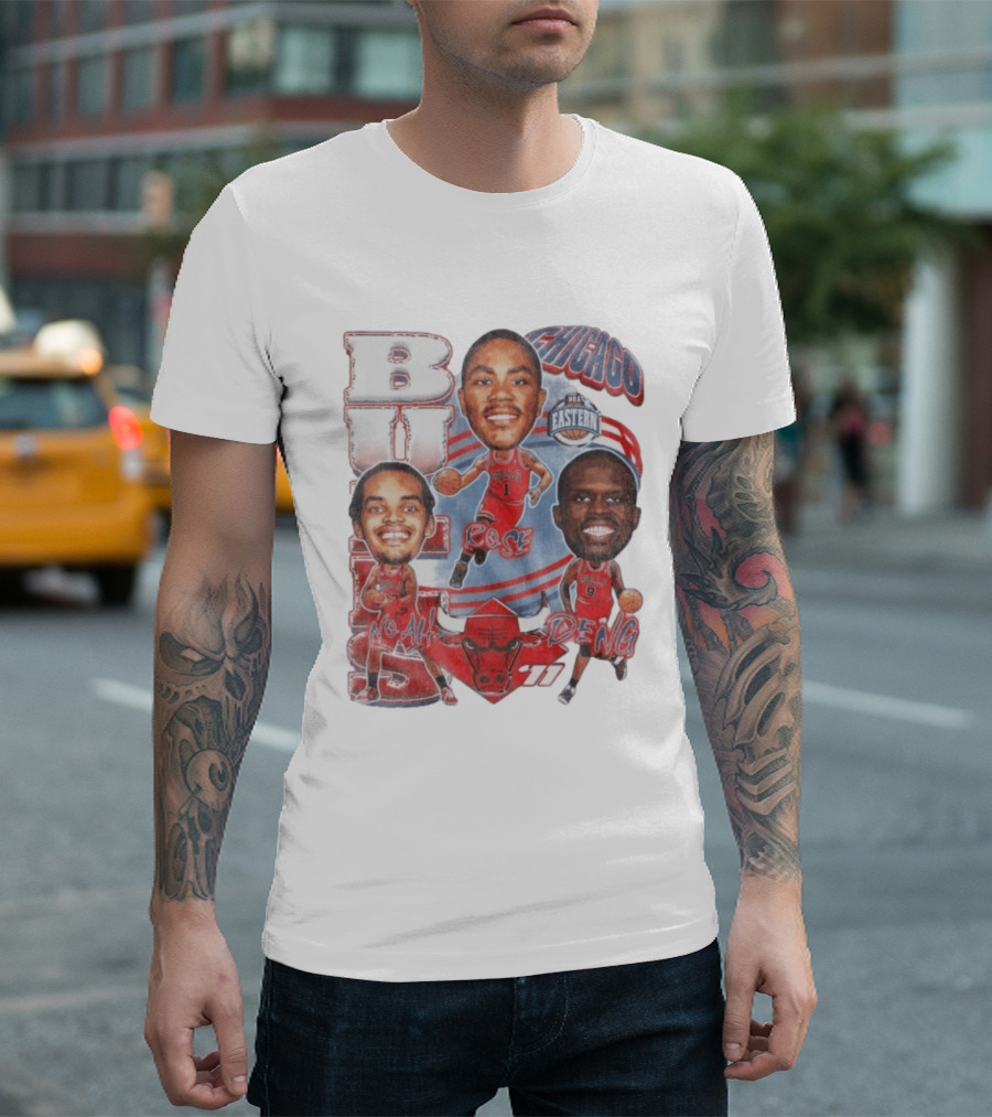 Chicago Bulls Noah Rose Deng NBA Eastern Conference Basketball Stars 11 T-Shirt