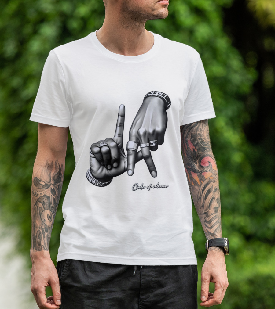 Code Of Silence LA Hand Gesture T-Shirt