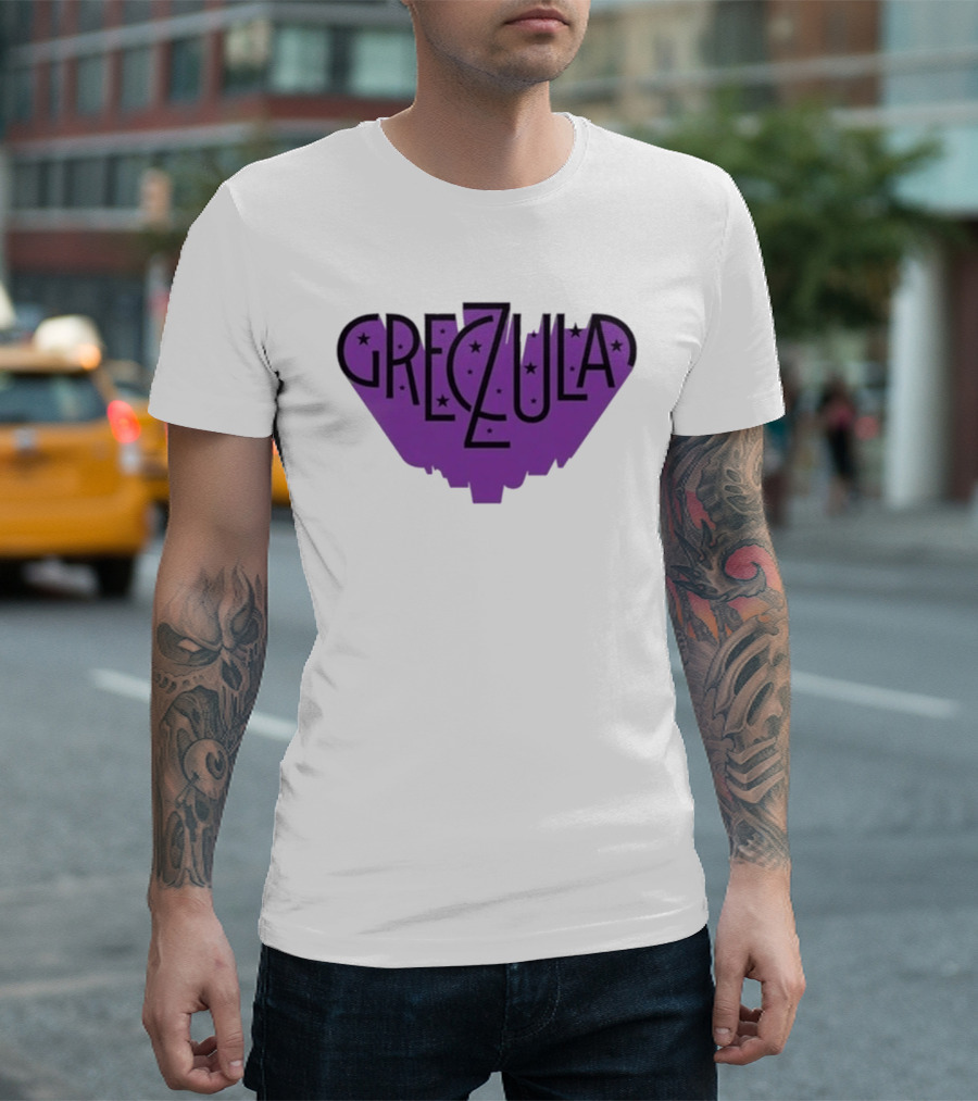 Greczula Starry Purple Tour 2026 Font T-Shirt