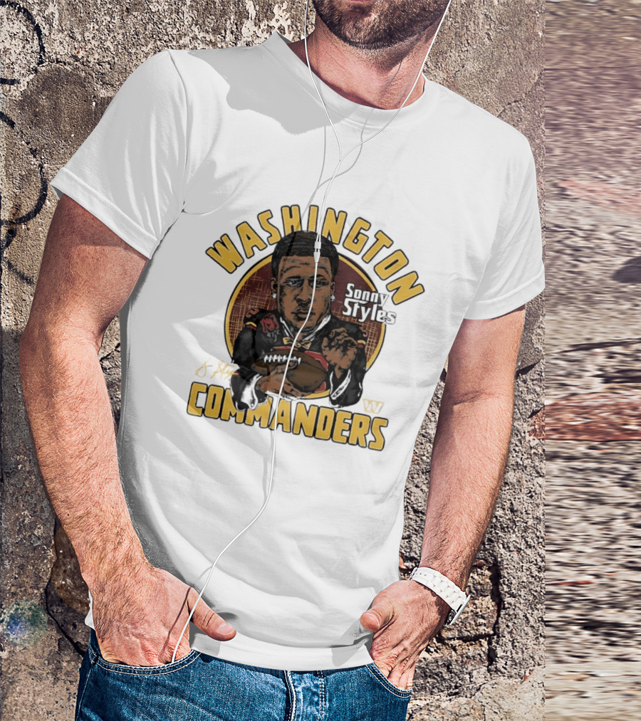 Washington Commanders Sonny Styles Classic Caricature T-Shirt