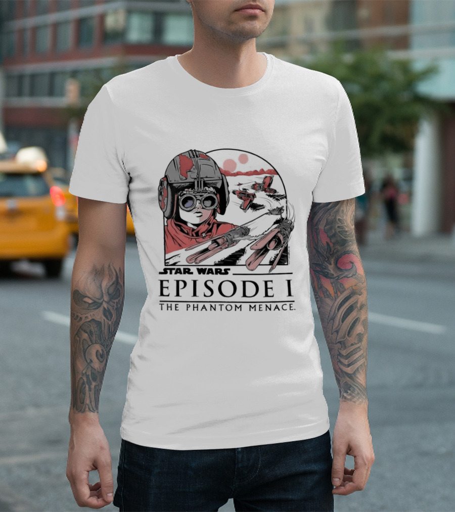 Star Wars Episode I The Phantom Menace Podrace Scene T-Shirt