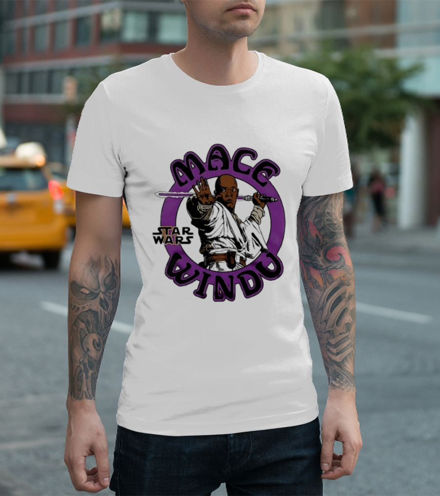 Star Wars Mace Windu Purple Jedi T-Shirt