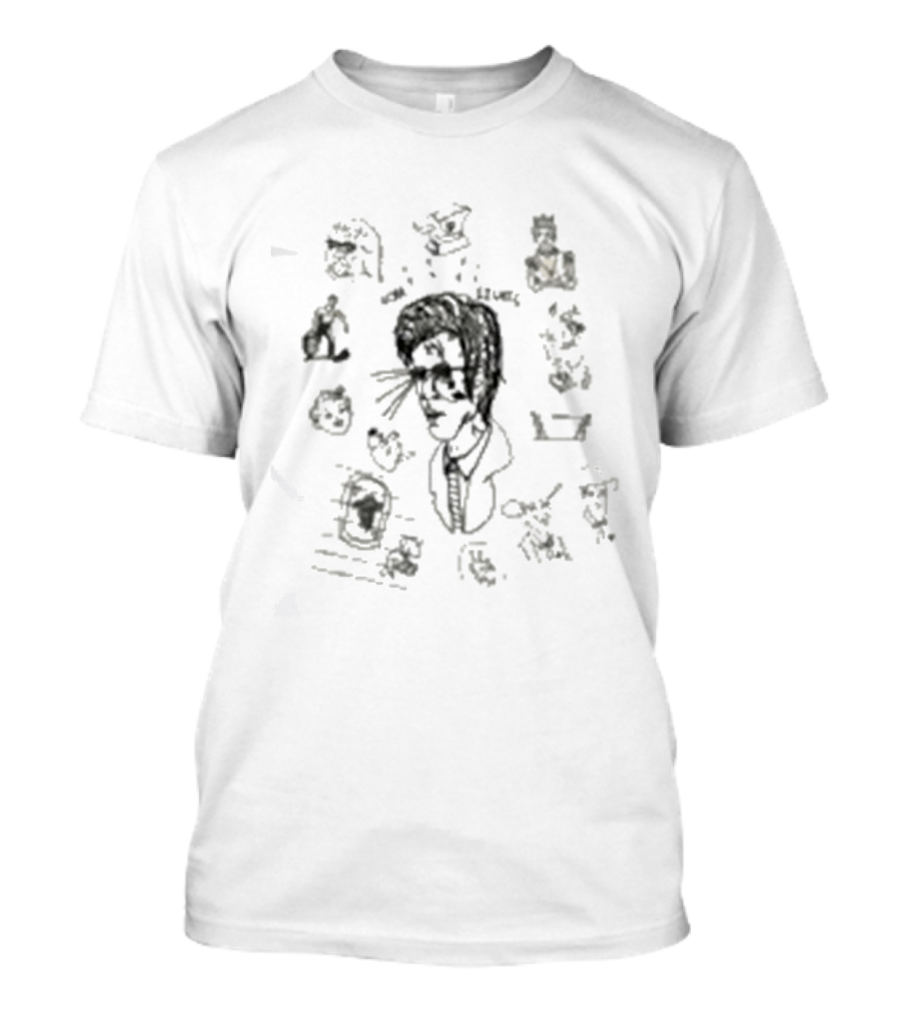 Ultra Lights Doodle David Lynch Eraserhead Sketch T-Shirt
