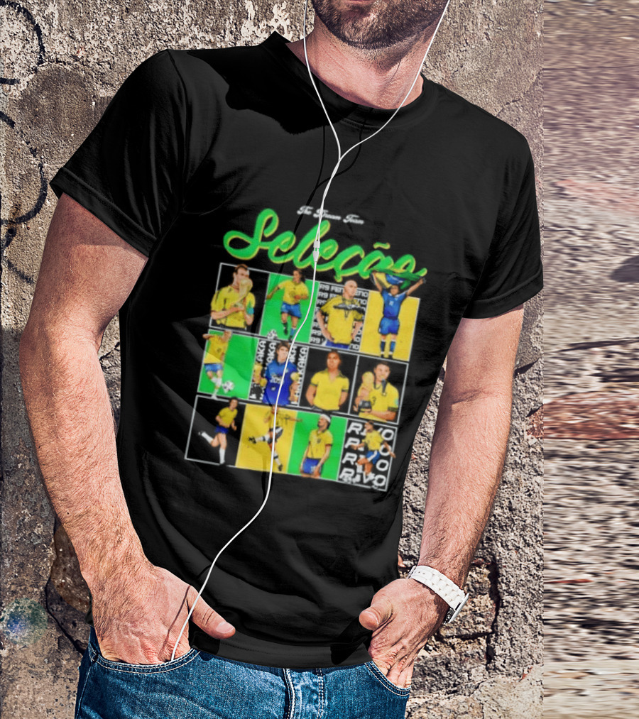 Selecao Brasil Football Legends Soccer Dream Team Series T-Shirt