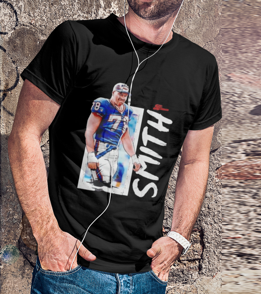 Buffalo Bills Bruce Smith 78 Sack Man NFL Legends T-Shirt