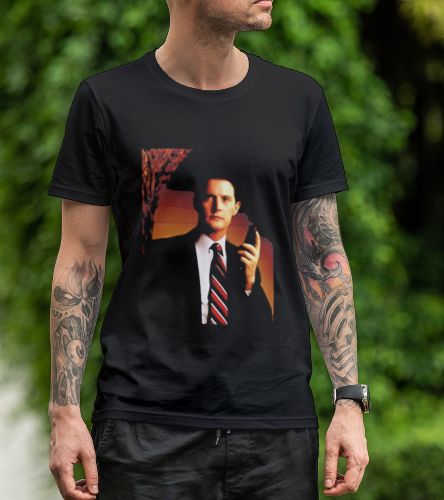 Dale Cooper Twin Peaks Iconic Red Room Aesthetic T-Shirt