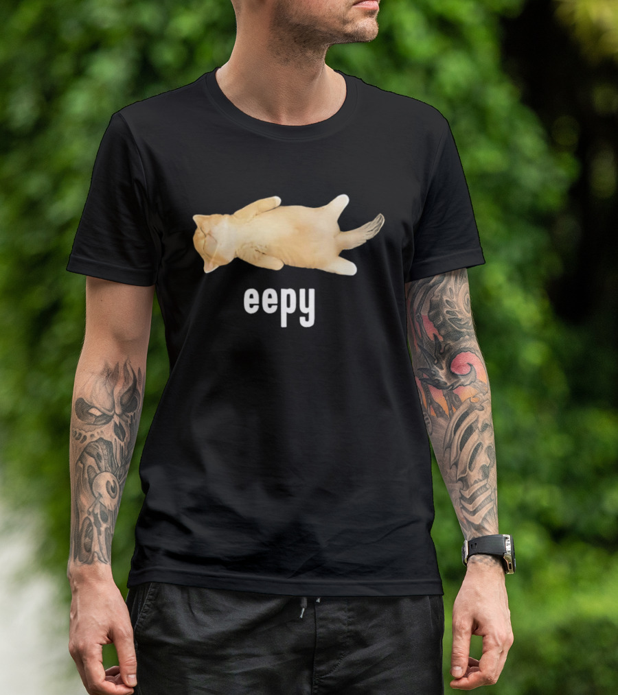 Eepy Sleeping Orange Kitten Cat Meme T-Shirt