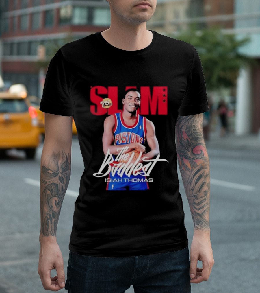 Slam Isiah Thomas The Baddest Pistons T-Shirt