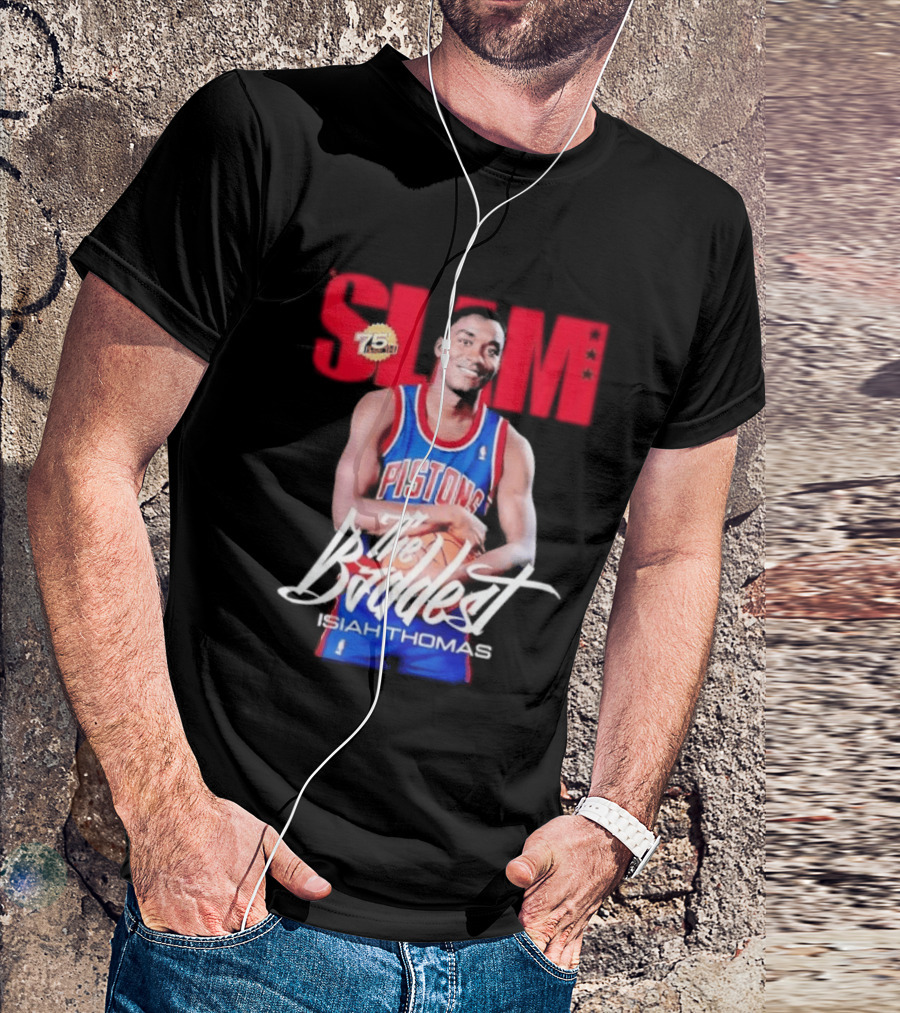 Slam Isiah Thomas The Baddest Pistons T-Shirt