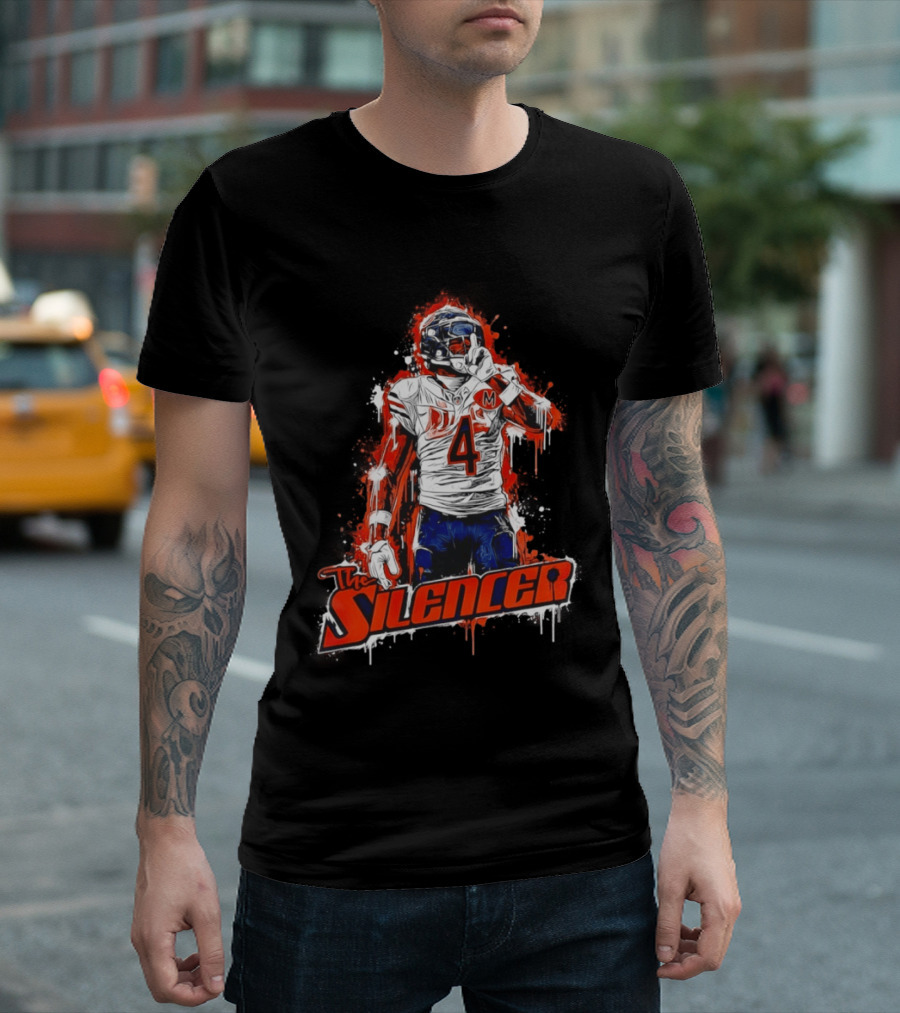 The Silencer D'Andre Swift Chicago Bears Football 2026 Official Merchandise T-Shirt