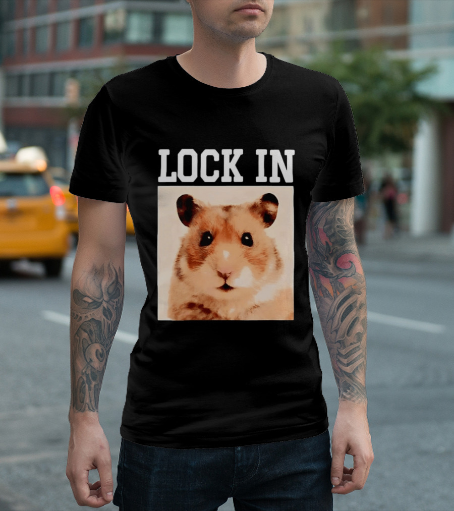 LOCK IN Hamster Cute Adorable Pet Animal T-Shirt