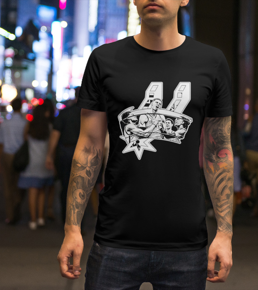 Victor Wembanyama San Antonio Spurs Basketball Players NBA Team Celebration T-Shirt