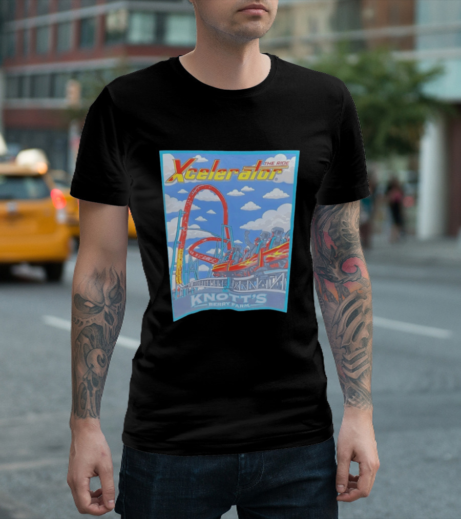 Knott's Berry Farm Xcelerator The Ride Roller Adventure T-Shirt